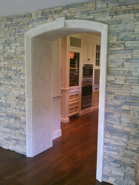 Custom White Concrete Door Surrounds