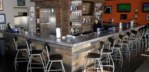 Custom Concrete Counter Tops In Restaurant And Bar