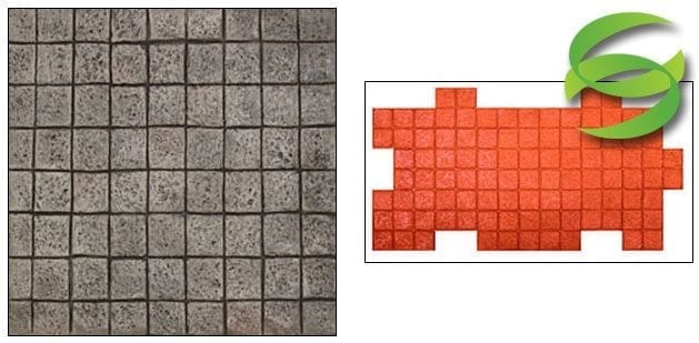 4in Flamed Granite Tile Gang Tool Stamp Mat for Concrete 4in Flamed Granite Tile Gang Tool Stamp Mat for Concrete