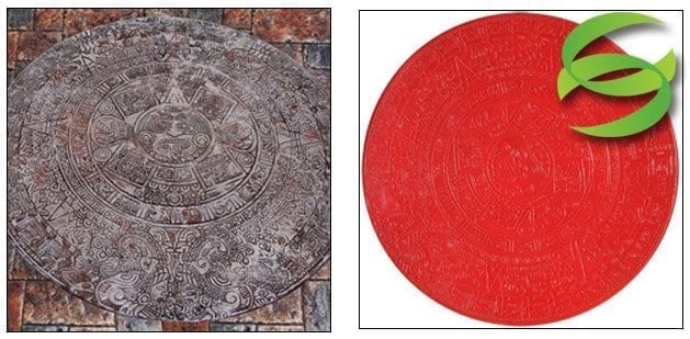 Aztec Calendar Concrete Stamping Mat Aztec Calendar Concrete Stamping Mat