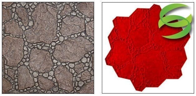 Random Garden Stone Concrete Stamping Mats Random Garden Stone Concrete Stamping Mats