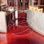 3D Red Epoxy Metallic Floor Coating