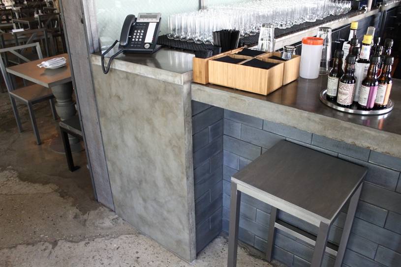 Concrete Tables Concrete Gray Restaurant Bar Top