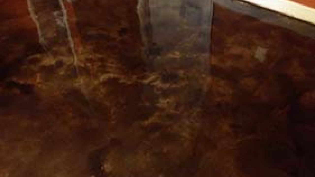 Brown And Tan Concrete Stain For Residential Concrete Floor