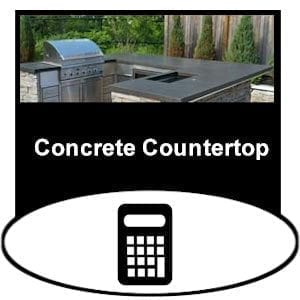 concrete countertop product calculator