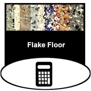 garage epoxy flake floor calculator