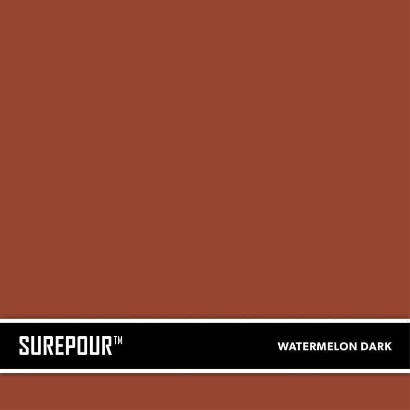 SureCrete's SurePour™ Watermelon Dark Ready-Mix fresh concrete color SKU: 35103009-91 UPC: 842467100851 (Requires 2 Bag / 1 Yard)