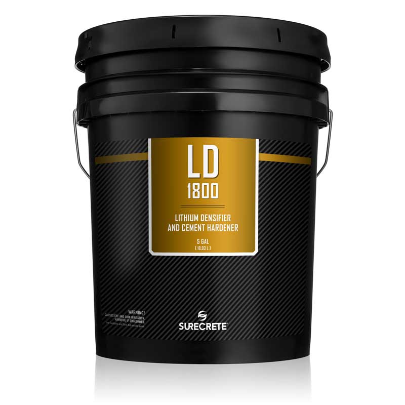 Concrete Hardener LD1800™ Concrete Lithium Densifier 5 Gallons by SureCrete