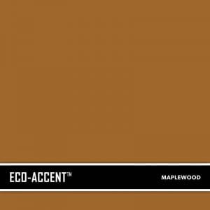 Maplewood Eco-Accent is a concrete accent color stain product used for accenting new or faded concrete that can be sprayed on or broomed into the surface. SureCrete's secondary concrete accent colorant is UV Stable and has 0 VOC's
