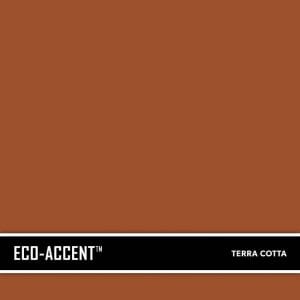 Terra Cotta Eco-Accent is a concrete accent color stain product used for accenting new or faded concrete that can be sprayed on or broomed into the surface. SureCrete's secondary concrete accent colorant is UV Stable and has 0 VOC's
