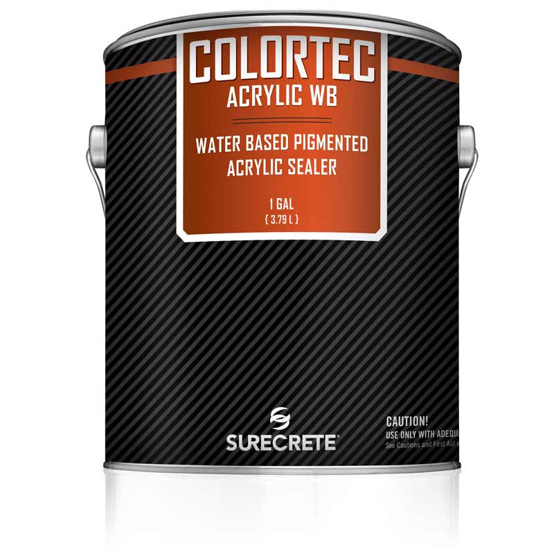 1 Gallon Colored Water-Based Outdoor Concrete Paint and Sealer ColorTec AcrylicWB™